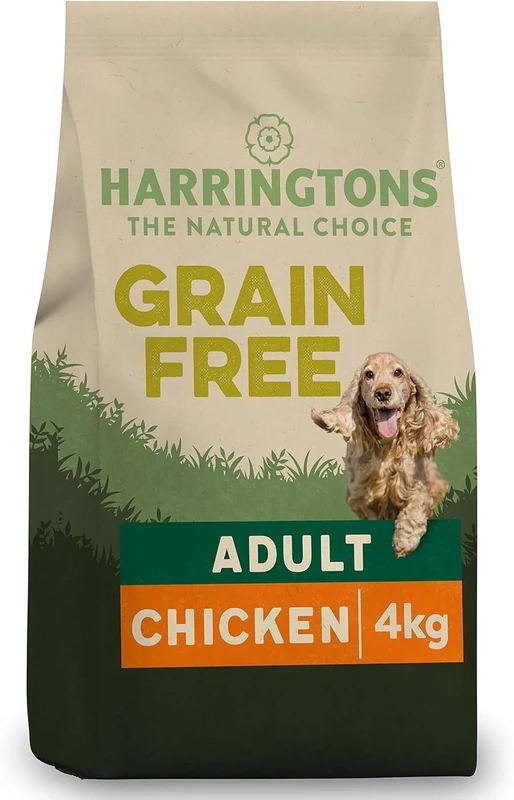 Harringtons Complete Grain Free Hypoallergenic Chicken & Sweet Potato Dry Adult Dog Food 4kg (Pack of 3) - Made with All Natural Ingredients