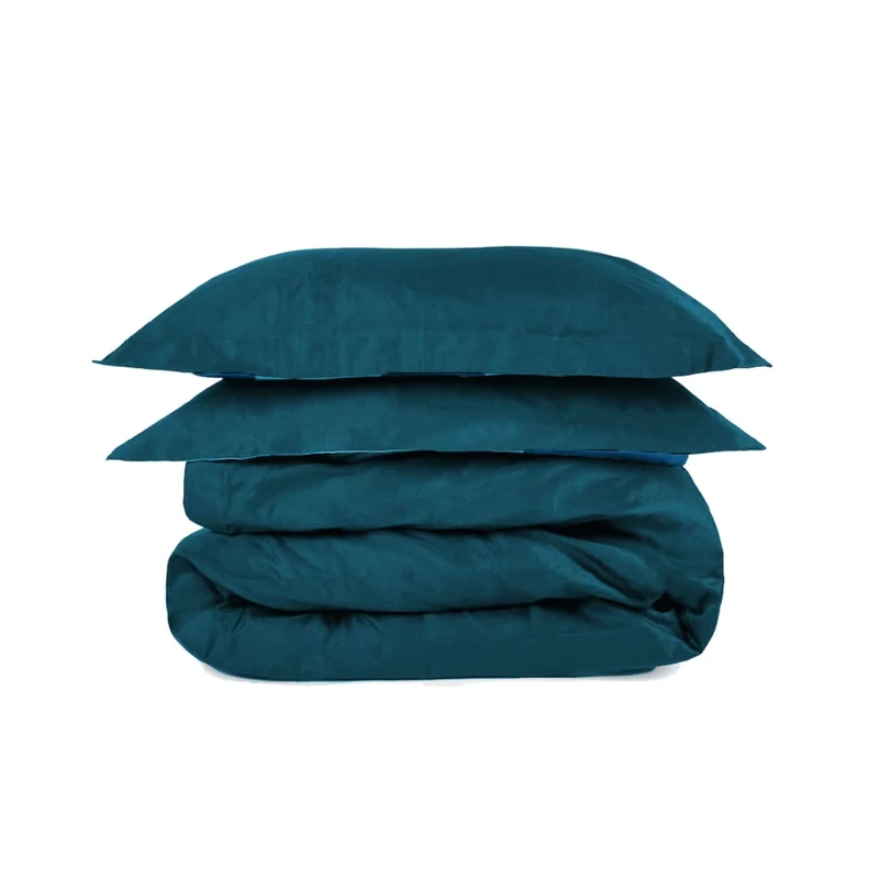 House Babylon Duvet Cover Sets 100% Egyptian Cotton 600 Thread Count Duvets Cover With Fitted Sheet & 2 Pillowcases (Teal, Super King)