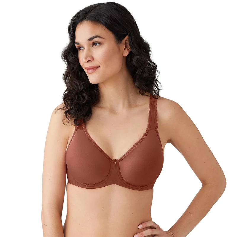 Wacoal Women's Basic Beauty Contour T-Shirt Bra, Henna, 32D