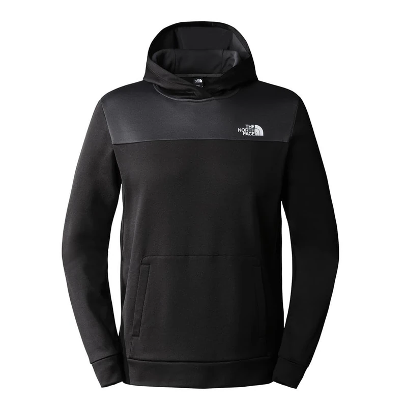 The North Face Reaxion Fleece P/O Men's Hooded Sweatshirt, Tnf Black/Asphalt Grey, XS