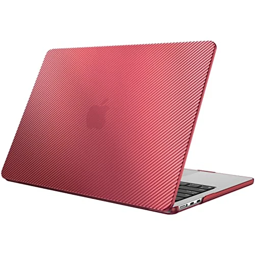 Fintie Case for MacBook Air 13.6 Inch A3240 A3113 A2681 (2022 2023 2024 2025 Release) - Protective Snap On Hard Shell Cover for MacBook Air 13.6" M2 M3 M4 Chip (Burgundy Ripple)