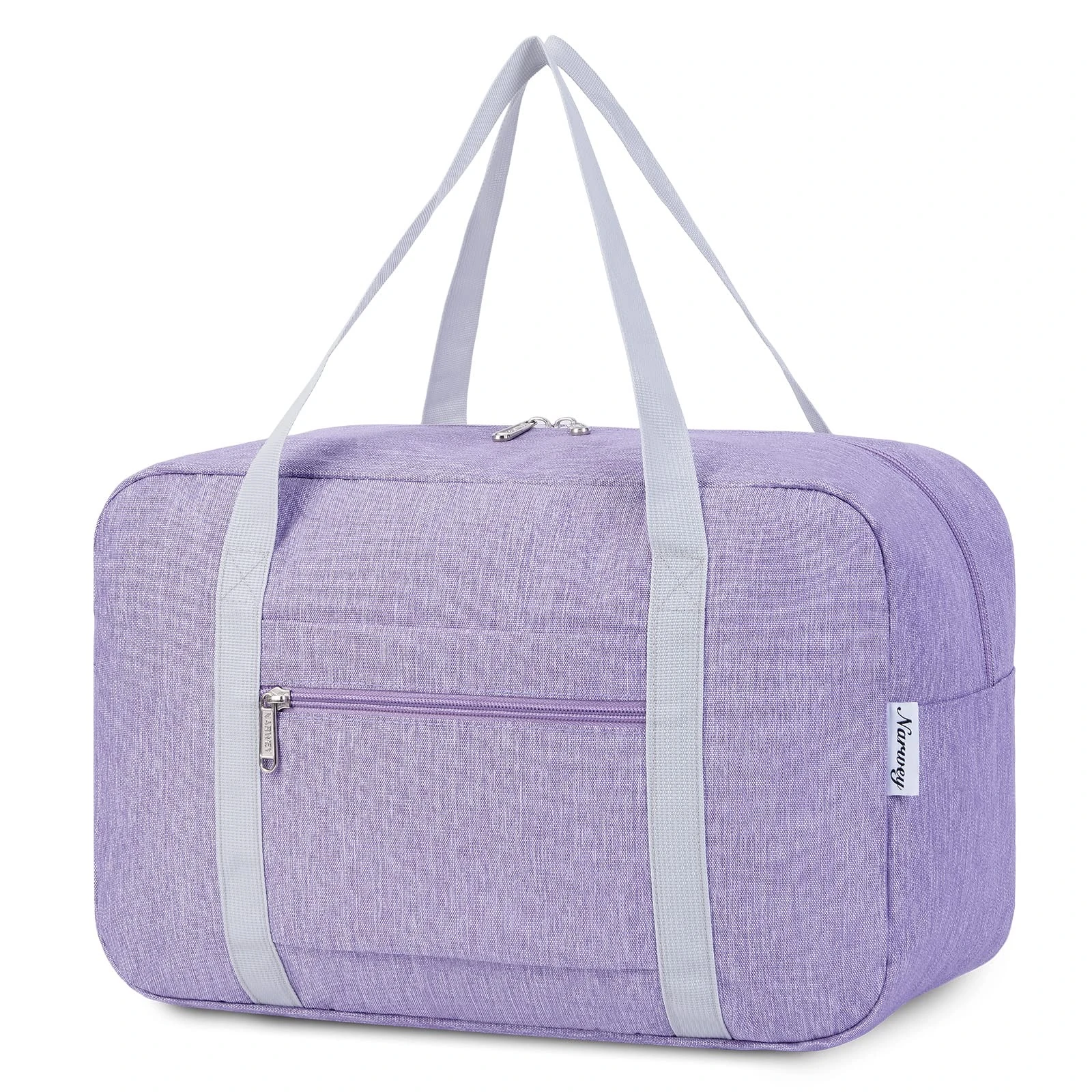 for Ryanair Cabin Bags 40x30x20 Underseat Foldable Travel Duffel Bag Holdall Tote Carry on Hand Luggage Overnight for Women and Men 20L (Light Purple)