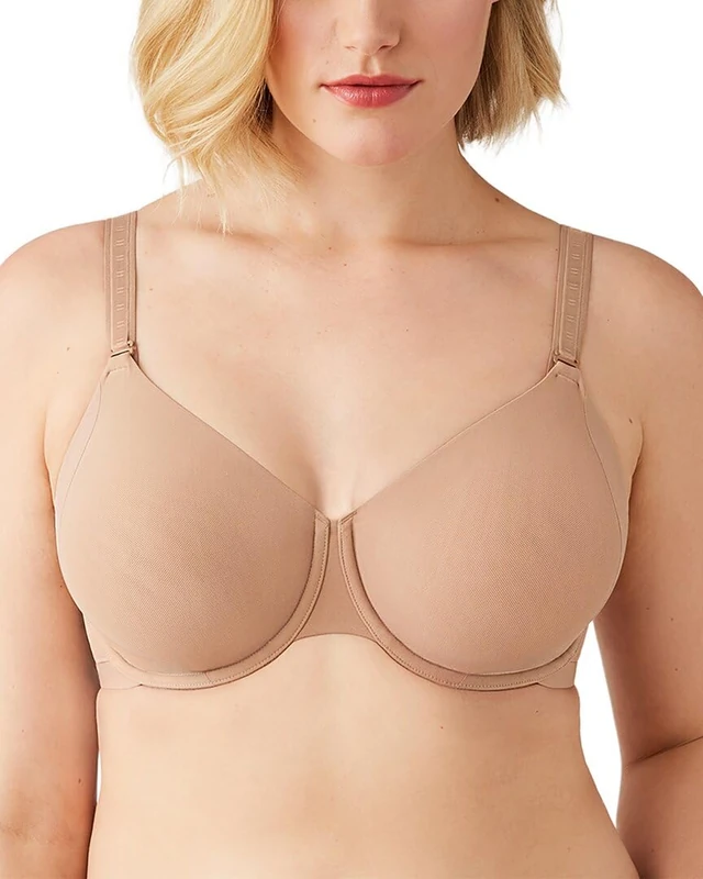 Wacoal Women's Uneven Shape Revelation Unlined Underwire Bra, Praline, 36DDD