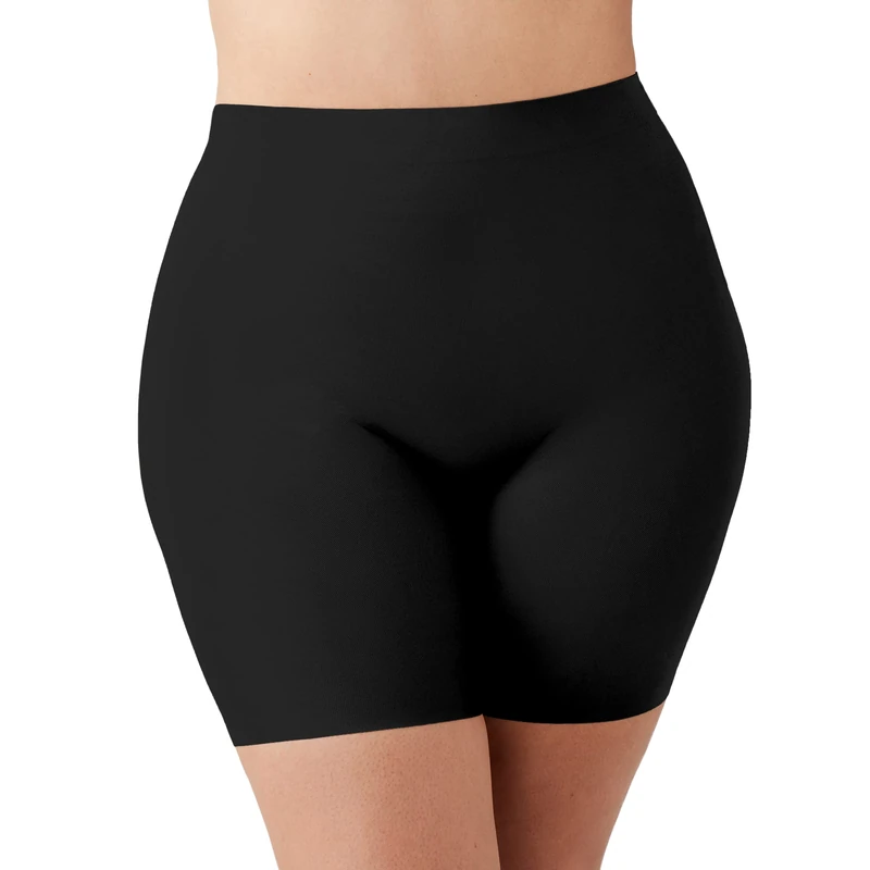 Wacoal Women's Hourglass Low Back Shape Revelation Thigh Shaper Shapewear, Black, S