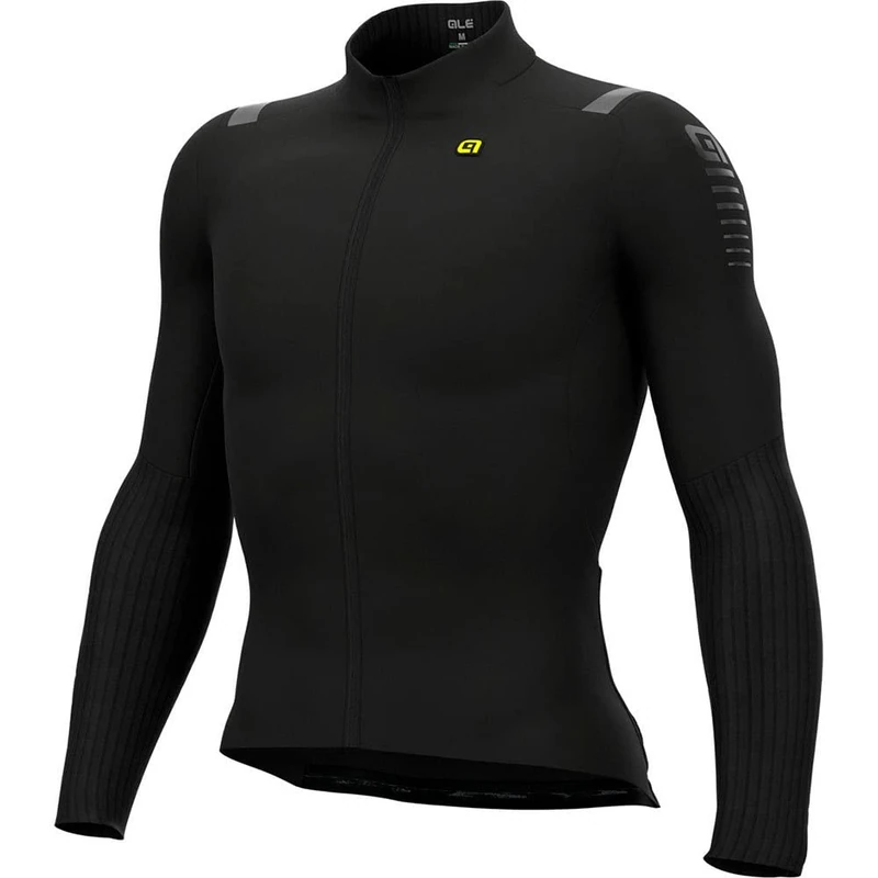 Alé Cycling Men's R-EV1 Warm Race 2.0 Long Sleeve Jersey, Black, S