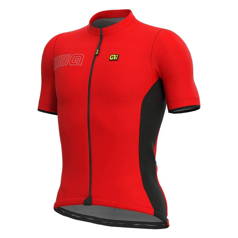 Alé Cycling Men's Pragma Colour Block Short Sleeve Jersey, Red, XS