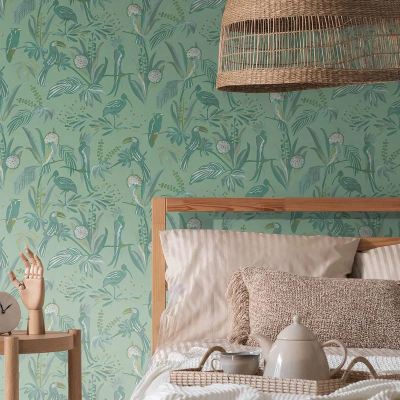 A.S. Creation House of Turnowsky 388982 Bird Wallpaper Jungle Wallpaper Non-Woven Wallpaper 10.05 m x 0.53 m Made in Germany
