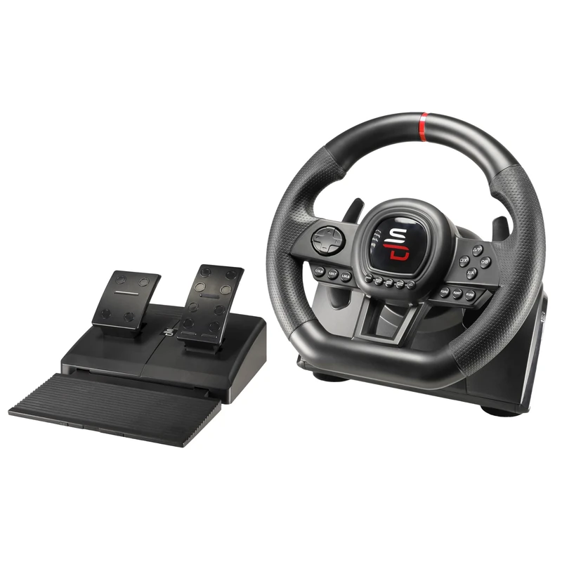Subsonic Superdrive - SV650 Racing steering wheel with pedal and paddle shifters for Xbox Serie X/S, Switch, PS4, Xbox One, PC (programmable for all games)
