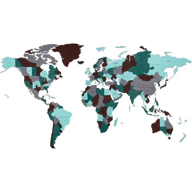 EWA Eco-Wood-Art World MAP S Emerald Planet - Image 1