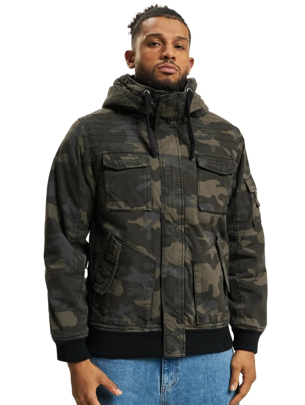 Brandit Bronx Jacket, Color: darkcamo, Size: XL - Image 1