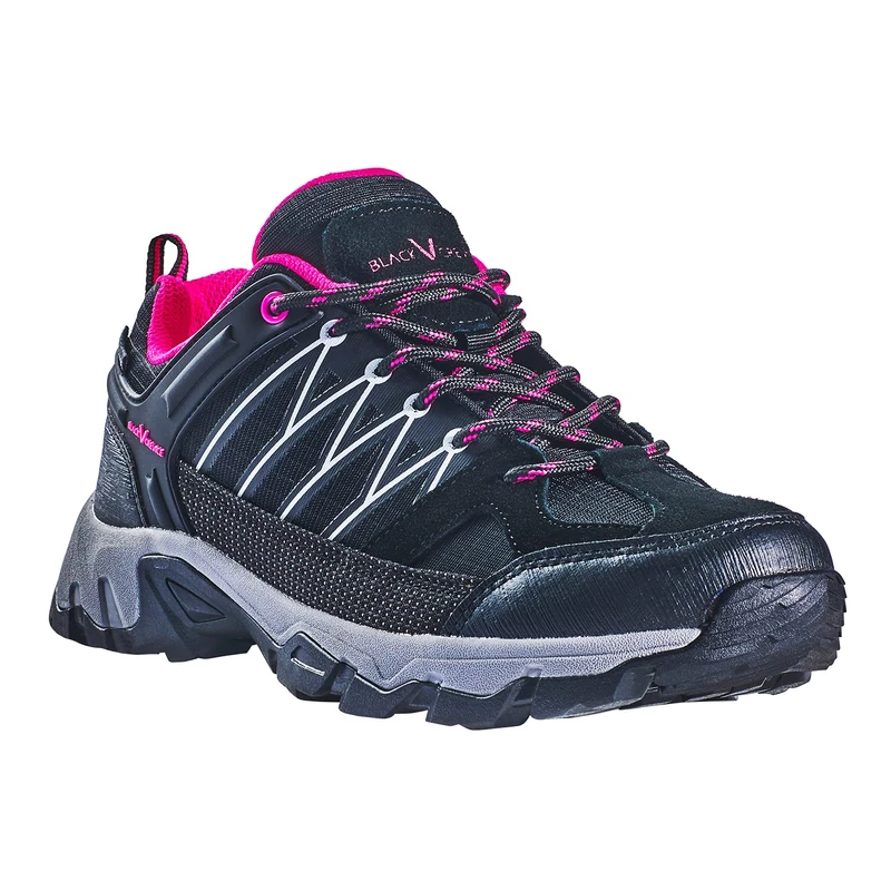Black Crevice Women's Trekking Shoe Mountain, Black Pink, 8 UK