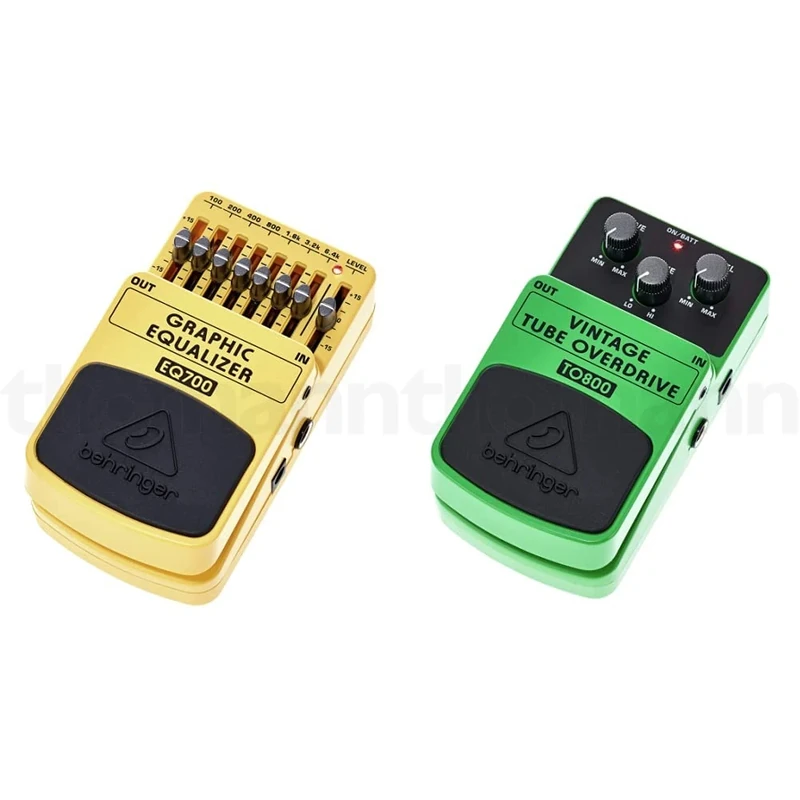 Behringer Graphic Equalizer EQ700 Ultimate graphic 7-band equalizer & TO-800 Tube Overdrive