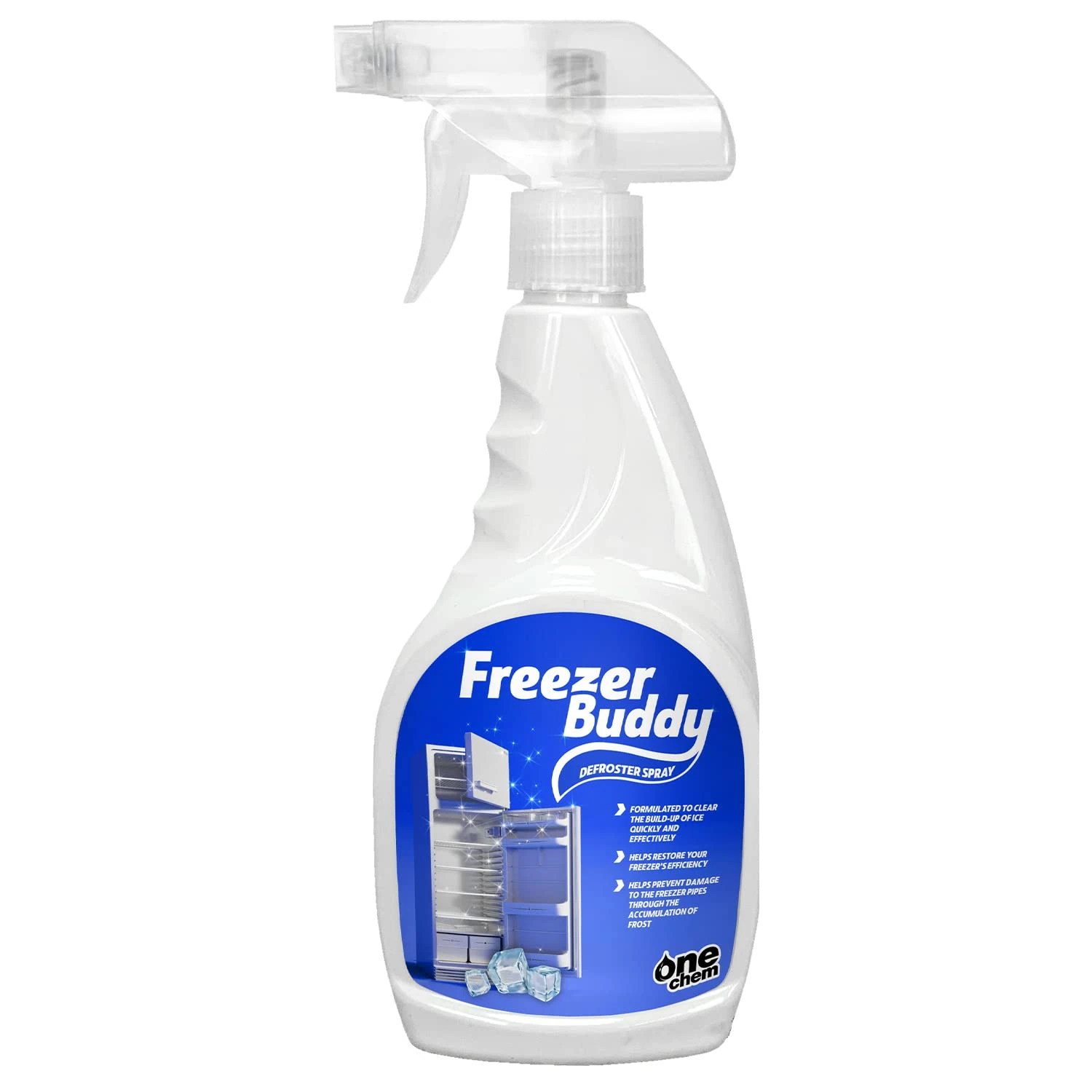One Chem 500ml Freezer Buddy Freezer Defroster - Restore Freezer Efficiency - Prevent Damage To Pipes