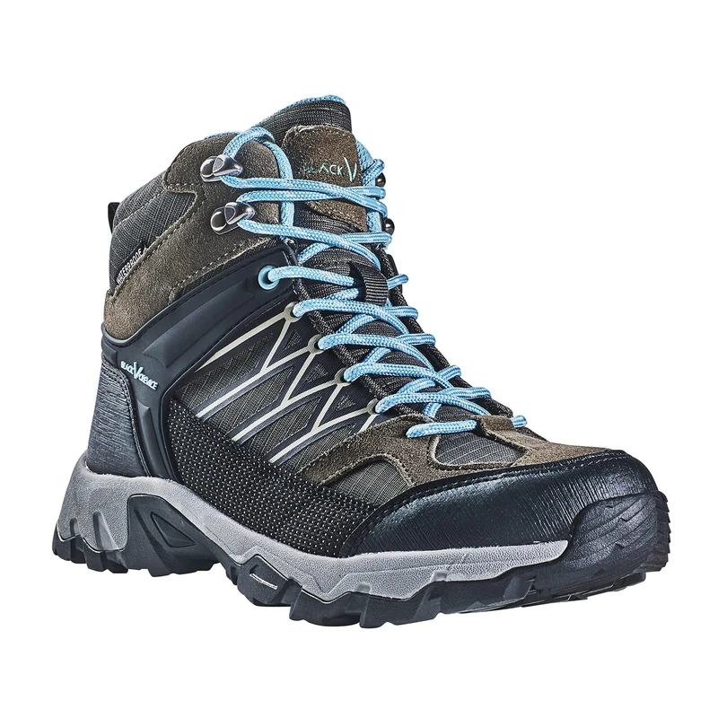 Black Crevice Women's Damen Trekkingschuhe High Mountaineering Boot, Grey/Blue, 3.5 UK