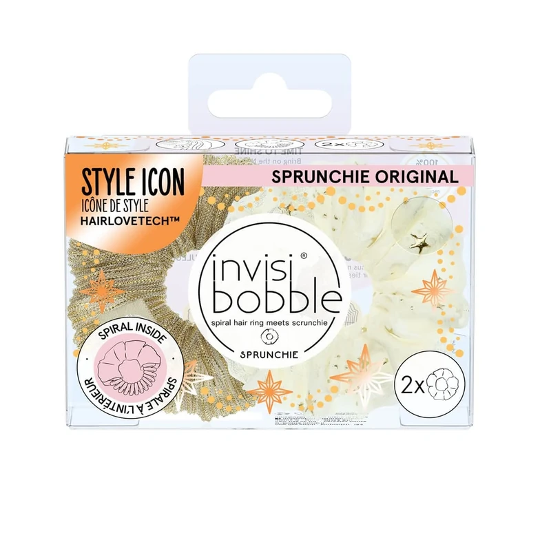Invisibobble SprunchieTime To Shine Bring On The Night Duo Xmas 2022