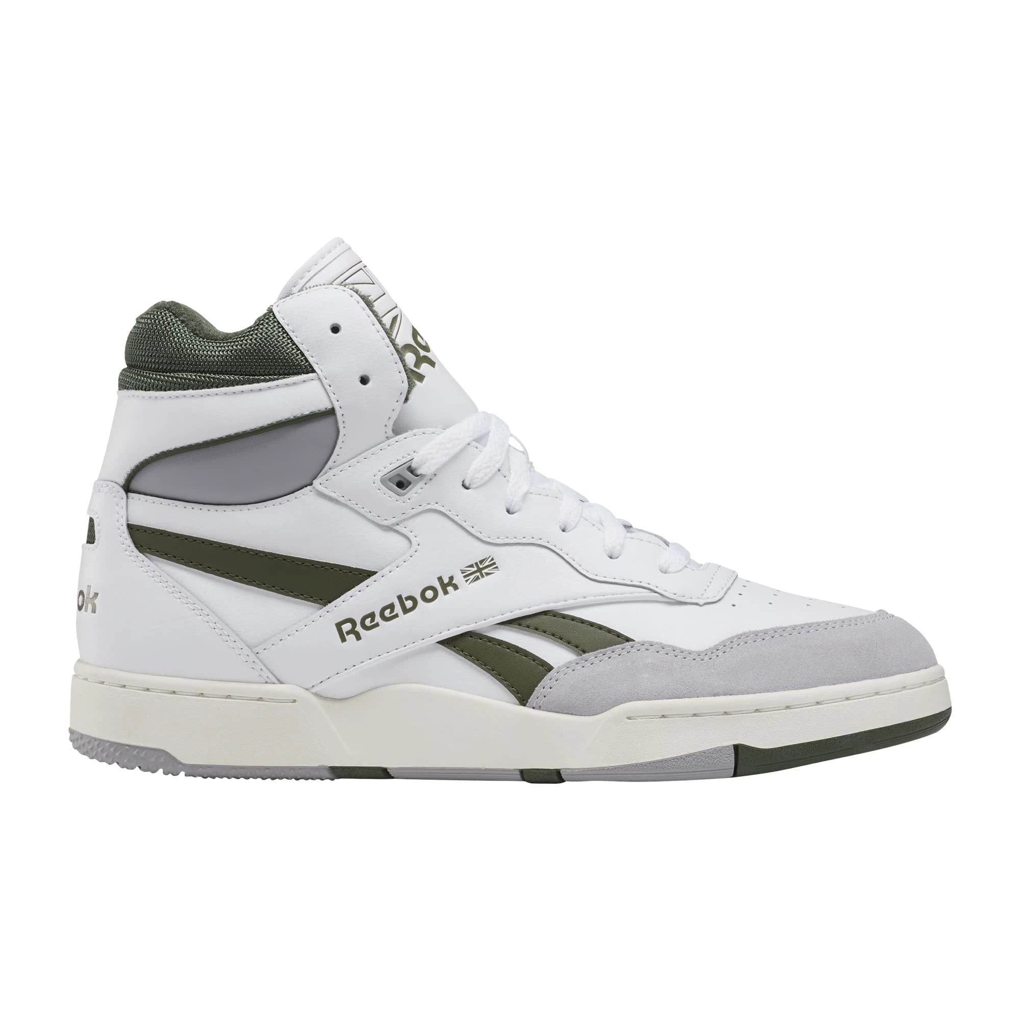 Reebok Unisex-Adult Bb4000 Ii Mid Sneaker, White/Cold Grey/Varsity Green, 6