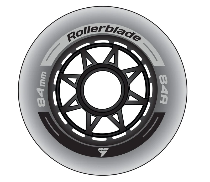 Rollerblade 84mm Wheels XT, 8 Pack - Image 1