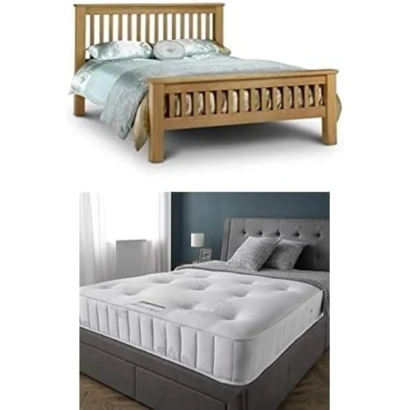 Julian Bowen Set Of Amsterdam Hfe 180Cm & Capsule Elite Mattress