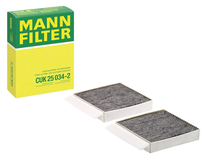 MANN-FILTER, CUK 25 034-2 Cabin Air Filter, Activated Carbon