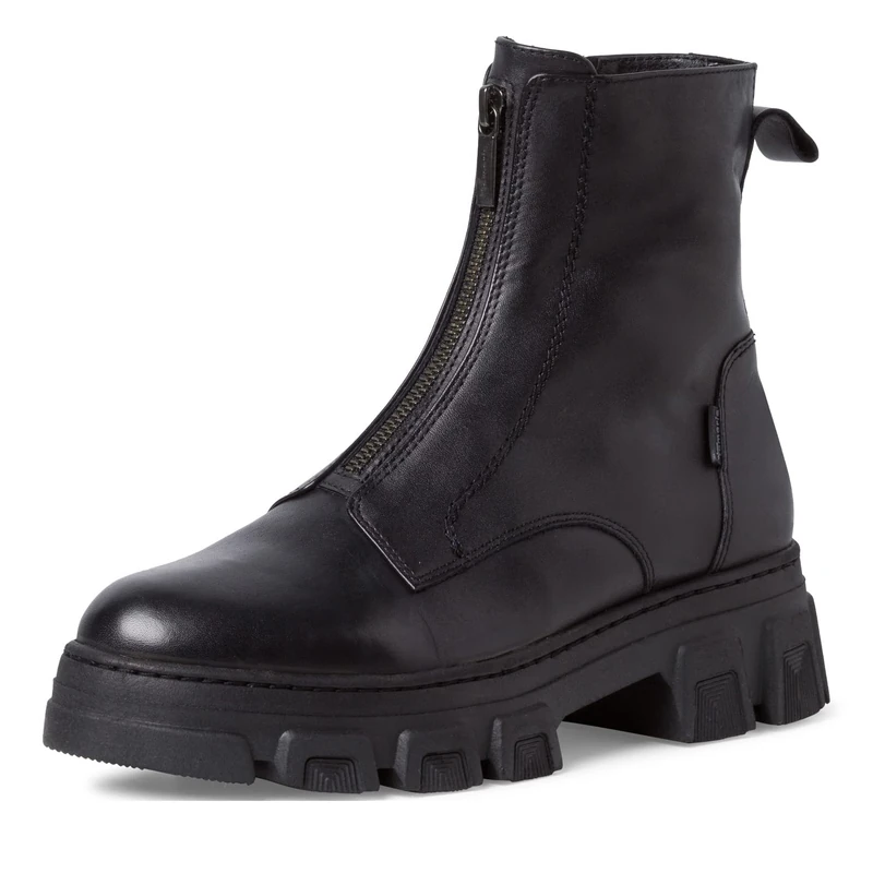 Tamaris Women's 1-1-25914-39 Ankle Boot, Black Leather, 8 UK