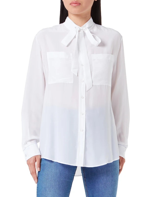 BOSS Women's Blouse, White, 14