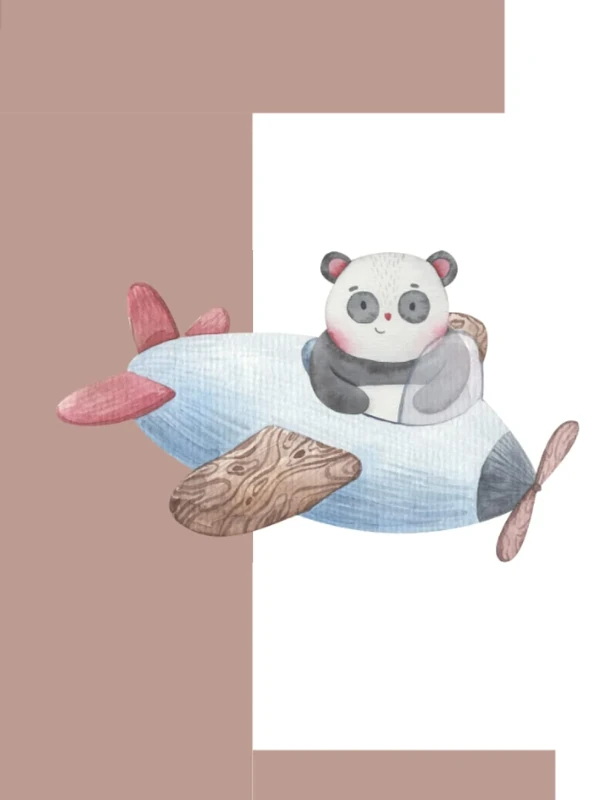 Cuaderno de Osito Panda para niños de 4 a 6 años Moticas.