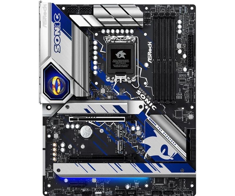 Asrock Z790 PG SONIC, Intel Z790, 1700, ATX, 4 DDR5, HDMI, DP, 2.5G LAN, PCIe5, RGB, 5x M.2, Animated Sonic Ring