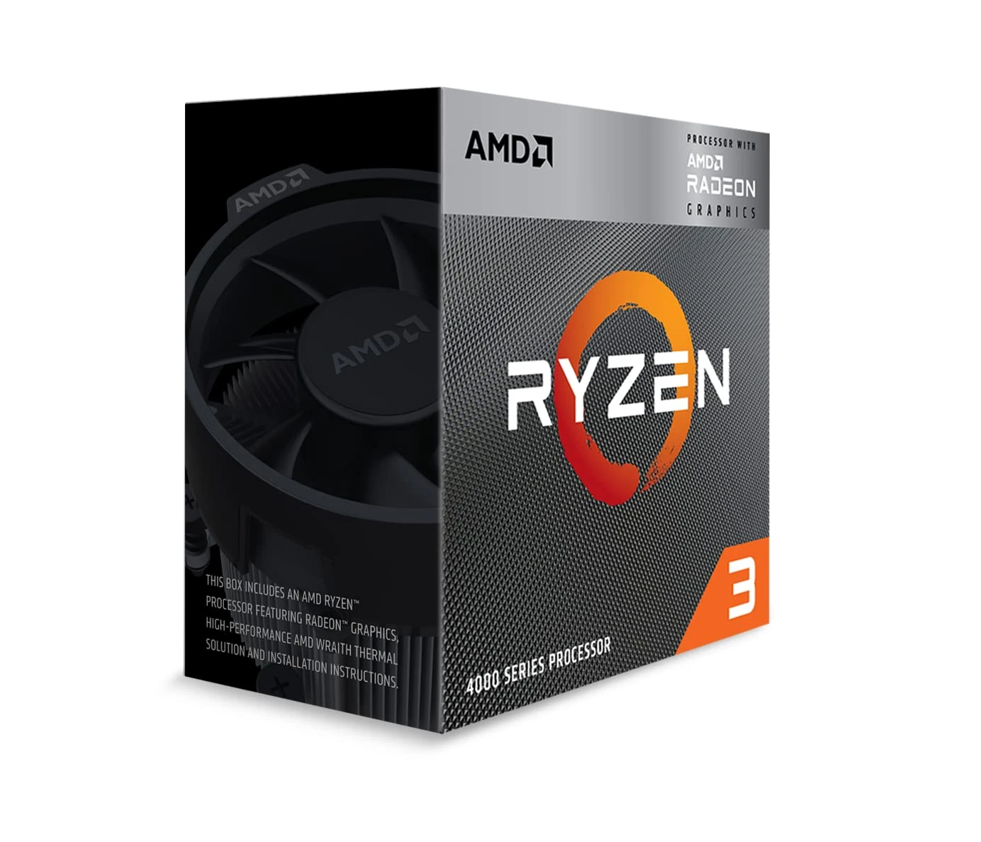 AMD Ryzen sets 3 4300G (radeon integrated graphics, 4cores/6threads, 65W DTP, AM4 socket, 6MB Cache, up to 4,0Ghz max boost, with wraith stealth cooler)