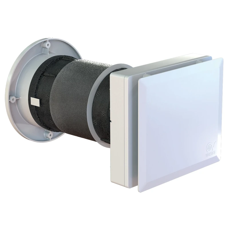 VORTICE HRW40 Mono Evo - Heat Recoverer, Controlled Mechanical Ventilation with Air Extractor Function, Air Exchanger for Humidity, 5 Speed, Residential and Commercial Installation