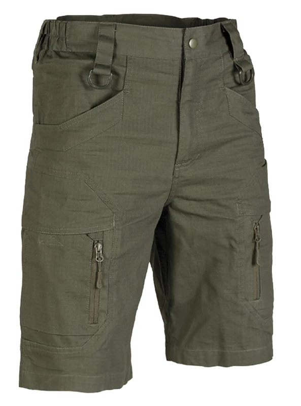 Mil-Tec Assault Unisex Shorts Olive - Image 1