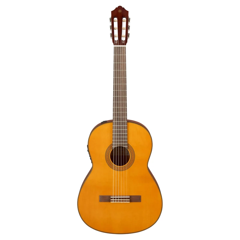 YAMAHA CGX122MC Full-Size Classical Electro-Acoustic Guitar – Solid Cedar Top, 650 mm Scale, Standard Nylon Guitar with Warm Rich Tone, Comfortable Playability and System73 Pickup