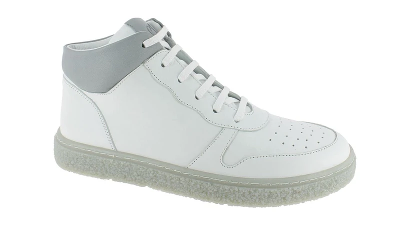 Andrea Conti Women's Trainers Sneaker, White Grey, 3.5 UK