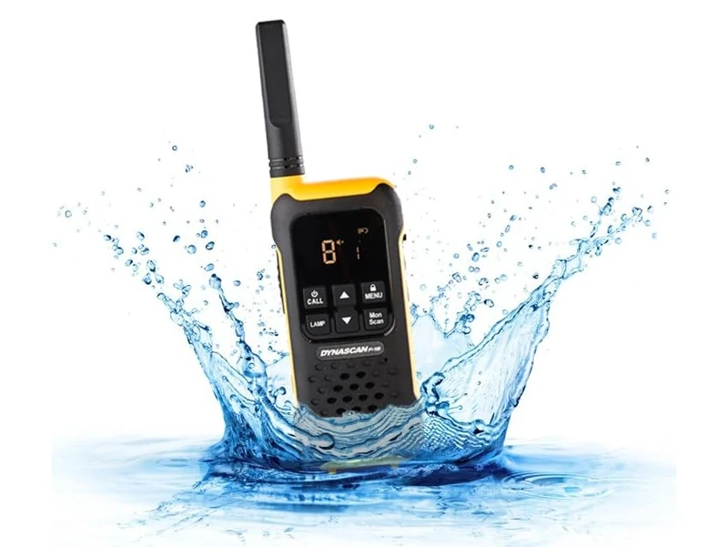 Portable radio station PMR PNI Dynascan F-15, 446MHz, 0.5W, 16CH, Waterproof IP67 set with 2bc