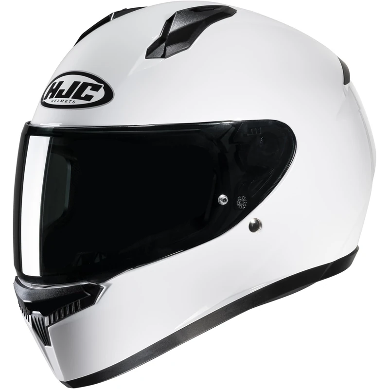 HJC C10 Full Face Motorcycle Helmet Motorbike Scooter Crash Lid. ECE 22.06. Gloss White (S) 55/56cm