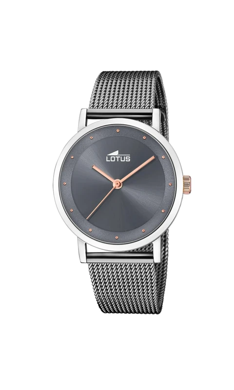 LOTUS Watch for Women 18878/3 Trendy 316L Stainless Steel Case Silver 316L Stainless Steel Strap Grey