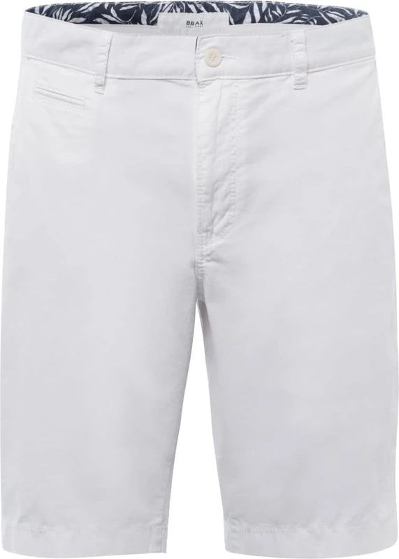 BRAX Men's Style Bari Cotton Gab Sporty Chino Bermuda Classic Shorts, White, 38