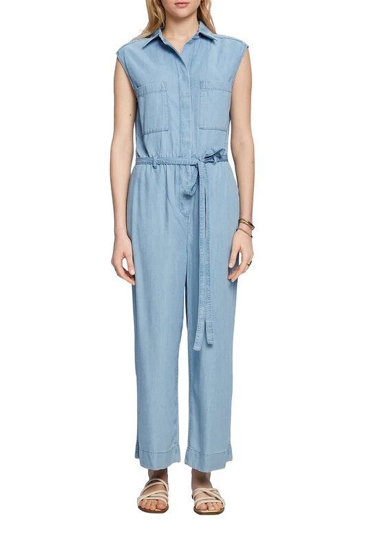 ESPRIT Collection Women's 053EO1L301 Overalls, 903/Blue Light Wash, 40, 903/Blue Light Wash, 14 - Image 1