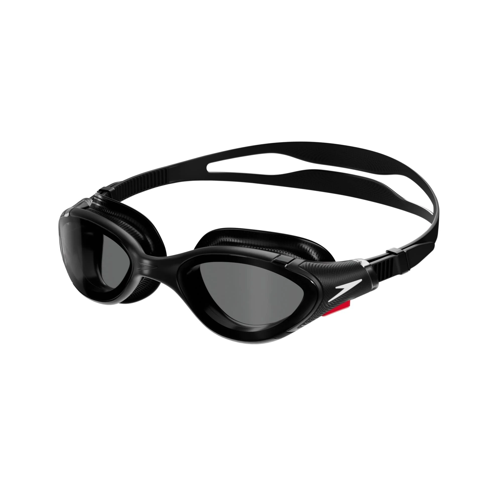 Speedo Adult Unisex Biofuse 2.0 Swimming Goggles Swimming Goggles, Black/White/Smoke, One Size