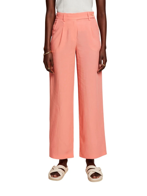ESPRIT Women's 043eo1b304 Pants, Coral, 32W x 32L