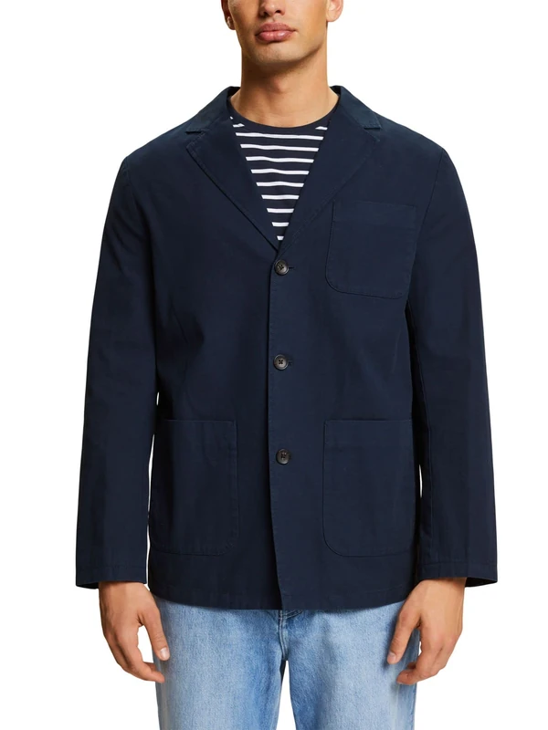 ESPRIT Men's 043ee2g304 Blazer, 400/Navy, 36