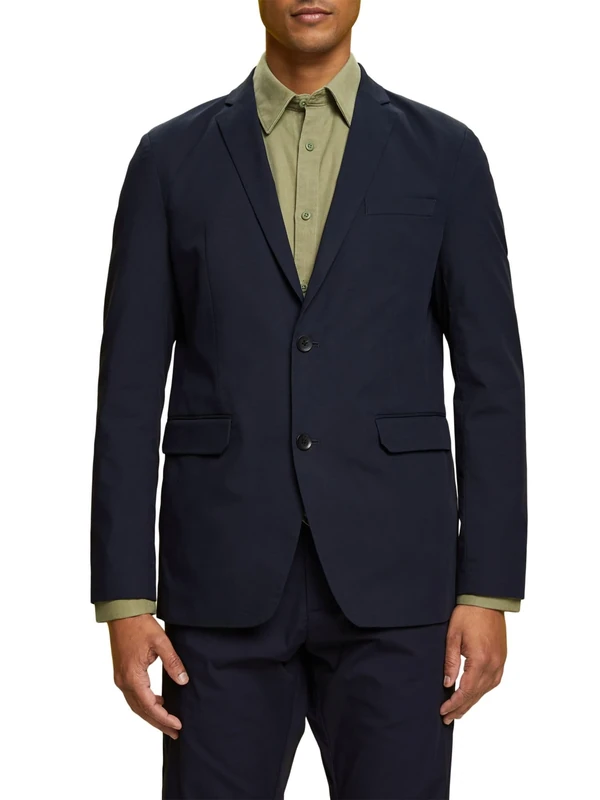 ESPRIT Men's 043eo2g305 Blazer, Navy, 36R