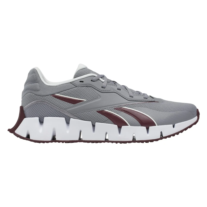 Reebok Zig Dynamica 4, Pure Grey/Maroon/Chalk, 11.5