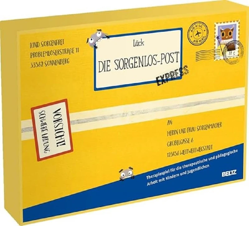 Die Sorgenlos-Post: Therapiespiel für die therapeutische und pädagogische Arbeit mit Kindern und Jugendlichen. Brettspiel 33,5 x 23,1 x 5,5 cm
