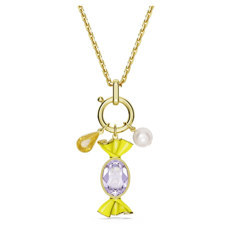 Swarovski Dulcis pendant, Candy, Multicoloured, Gold-tone plated