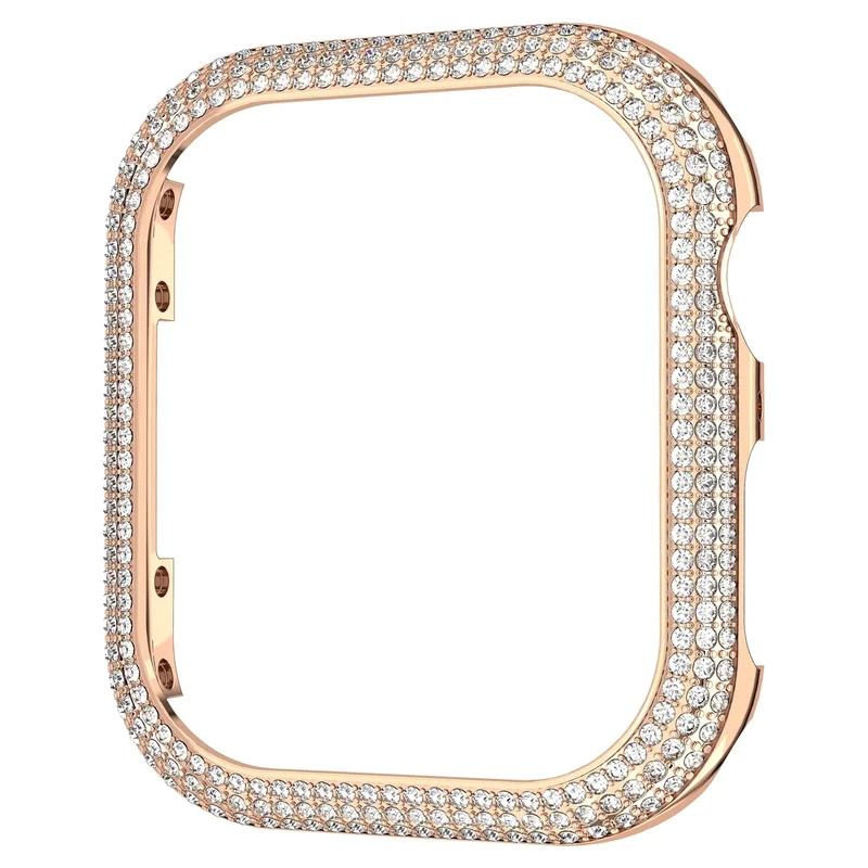 Swarovski Sparkling case compatible with Apple Watch, Rose gold tone