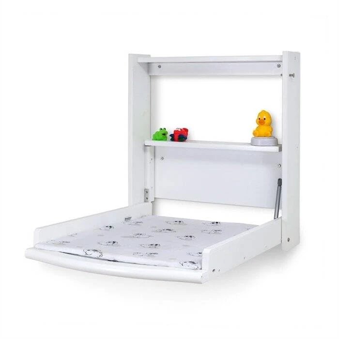 BABYTROLD - Changing table for wall incl. mattress White
