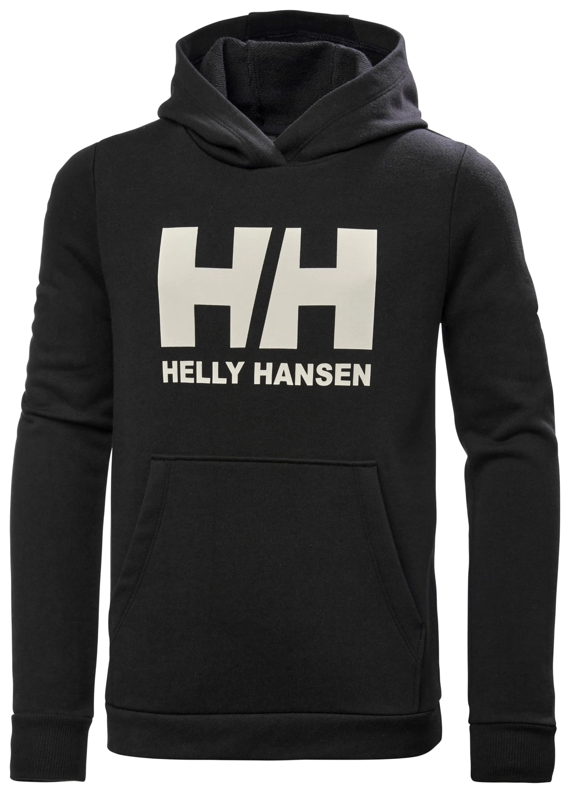 Helly Hansen Junior Unisex Jr HH Logo Hoodie 2.0, Black, 8