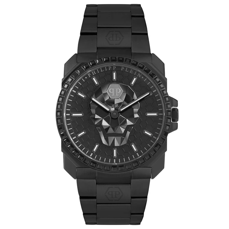 Philipp Plein Men's USDKull King Quartz Analogue Watch - Black