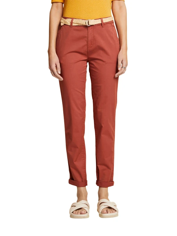ESPRIT Women's Trousers, 805/Terracotta, 30W x 32L