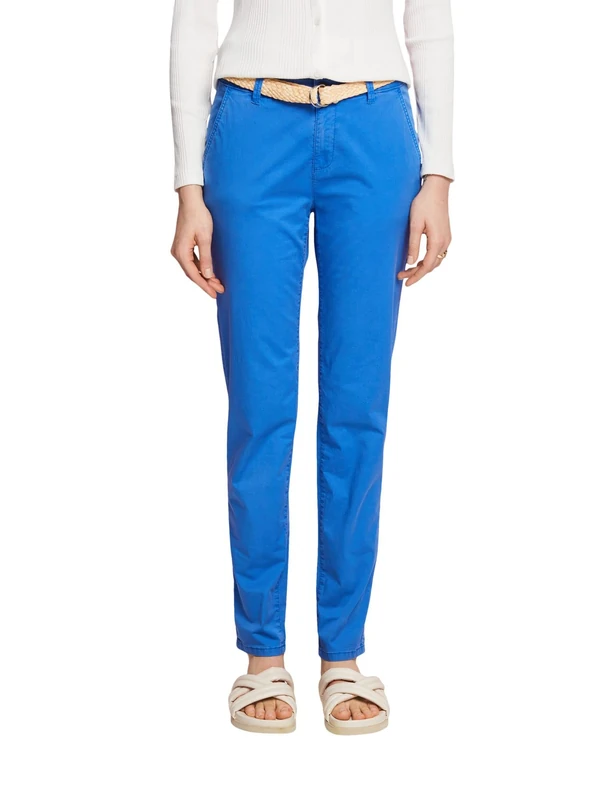ESPRIT Women's 023ee1b333 Pants, 410/Bright Blue, 30W x 30L